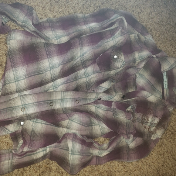 Plaid button down - Picture 2 of 2